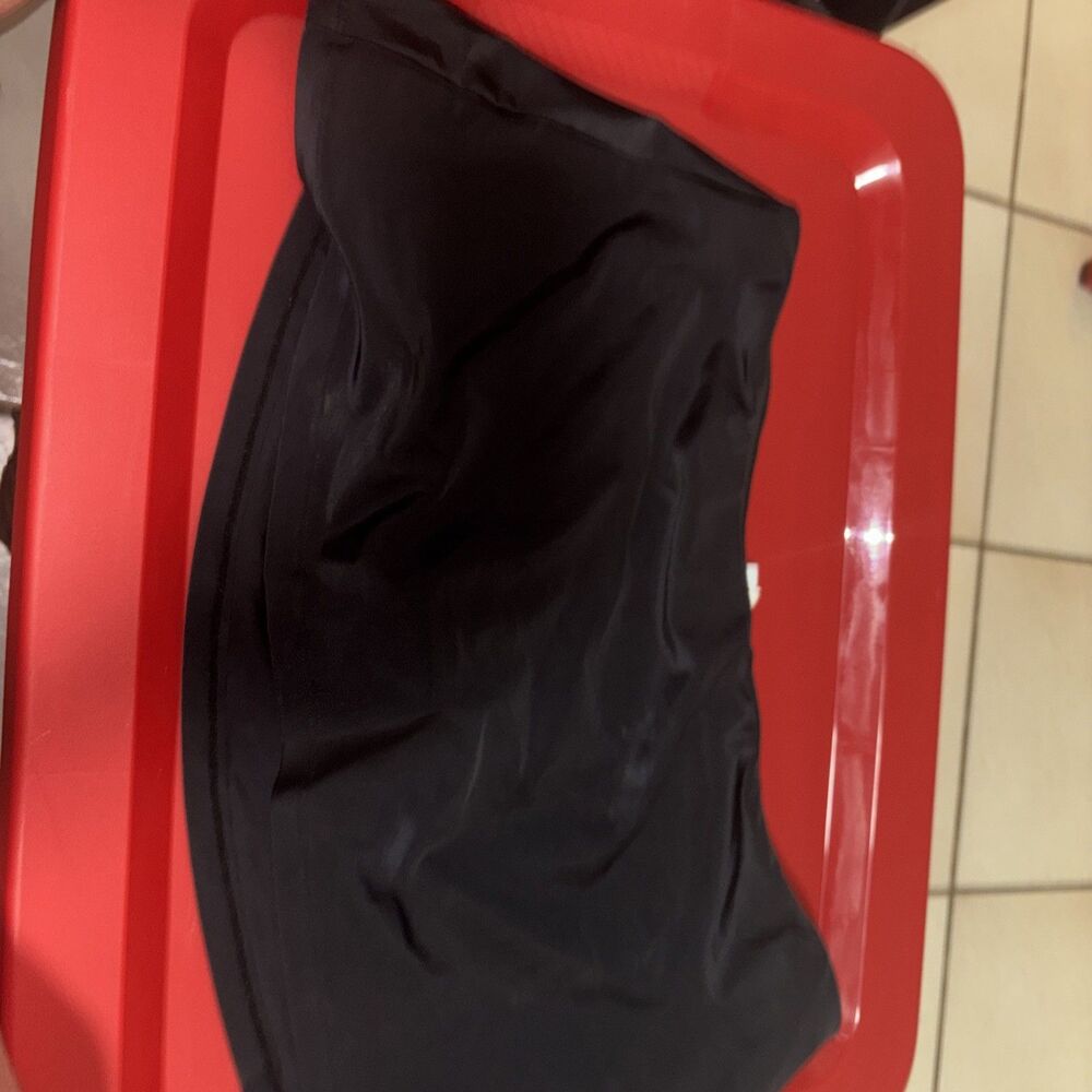 Island Escape Women's Size 12 Swim Bottom Skirt Skirtini Black NWT